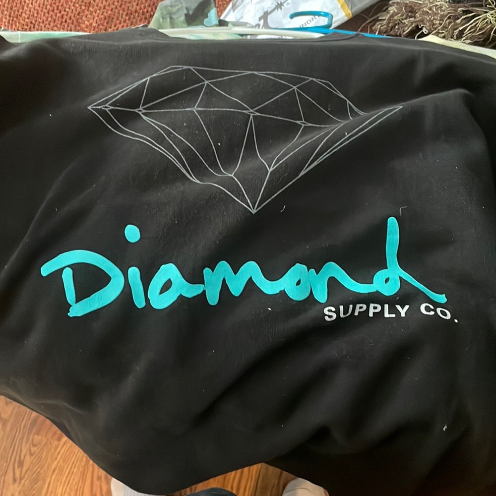 Diamond supply co crew neck zero stains very rare!